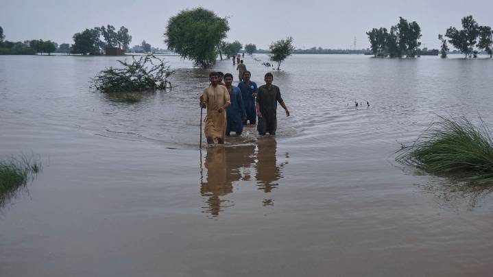 Pakistan's Punjab province battered by its biggest flood with 2 million people at risk