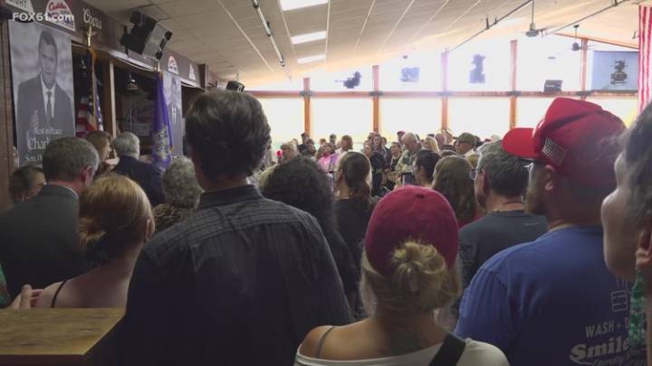 Hundreds gather for Connecticut vigil for Charlie Kirk