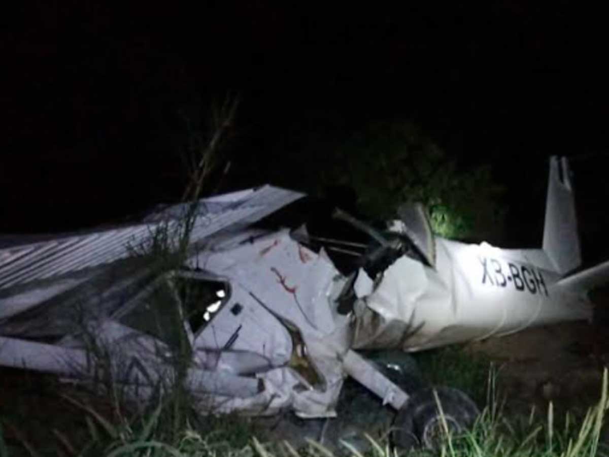 Fallecen dos en desplome de avioneta en García, Nuevo León