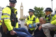 Police detain London demonstrators supporting banned group Palestine Action