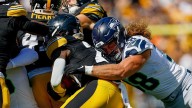Steelers' Kaleb Johnson lets ball bounce into end zone, Seahawks capitalize