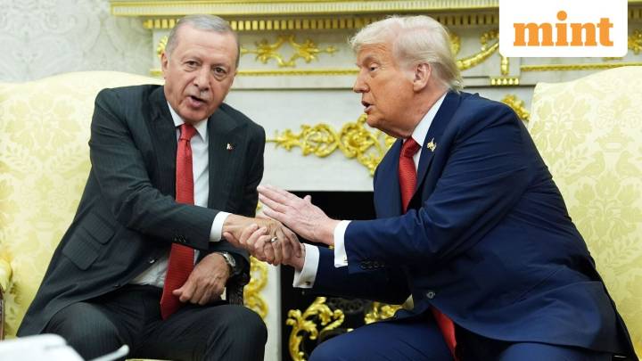 Trump derides Russia with fresh ‘paper tiger’ remarks in meeting with Erdogan