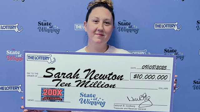 Woman wins $10 million on scratch-off ticket purchased in western Mass.