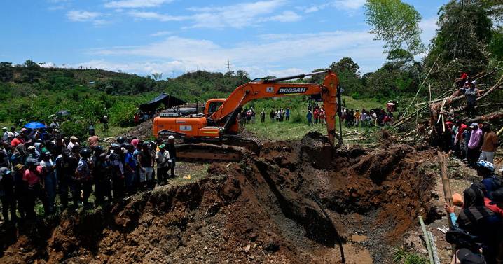 Colombia: siete mineros quedan atrapados en socavón mientras extraían oro de manera ilegal
