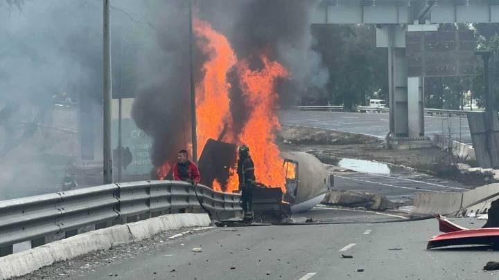 Explosión de pipa en Puente de la Concordia deja al momento 57 lesionados, 19 graves