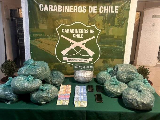 Capturan en La Ligua a dúo delictual dedicado al transporte de droga desde el norte