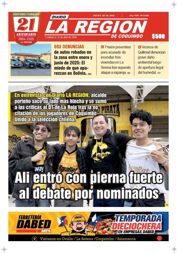 Edición Jueves 04 de Septiembre, 2025