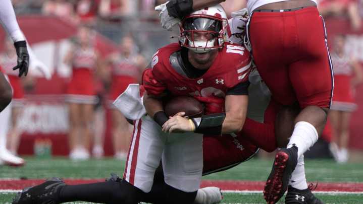 What is Wisconsin football QB depth chart after injuries?