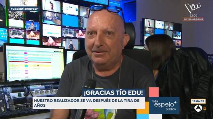 Susanna Griso se despide del realizador de 'Espejo Público' después de doce años: "Es el rey de la pista"