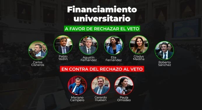 Cómo votaron los diputados tucumanos el rechazo a los vetos de Milei en el Congreso