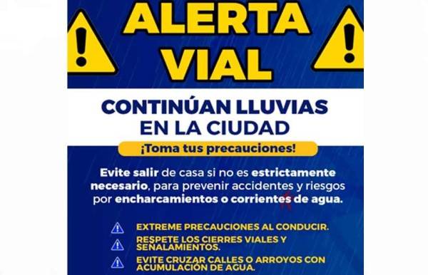 Video.- Alerta preventiva por lluvias en la ciudad en las próximas horas