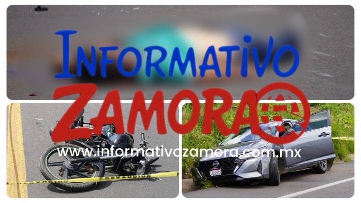 Motociclista muere tras chocar contra un auto en la carretera Jacona