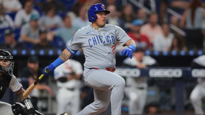 Moises Ballesteros hits first MLB HR to Anthony Rizzo's section