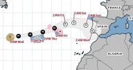 Los restos del huracán Gabrielle llegarán a la Península Ibérica el sábado