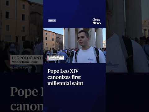 Pope Leo XIV canonizes first millennial saint