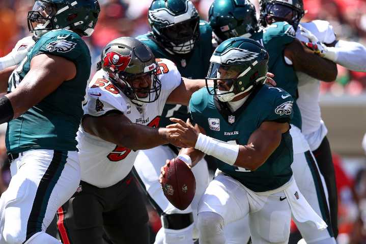 Bucs vs. Eagles: Updated prediction, odds boosts, best bet, and anytime TD props for Sunday