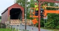 Damage to covered bridge could close road for weeks