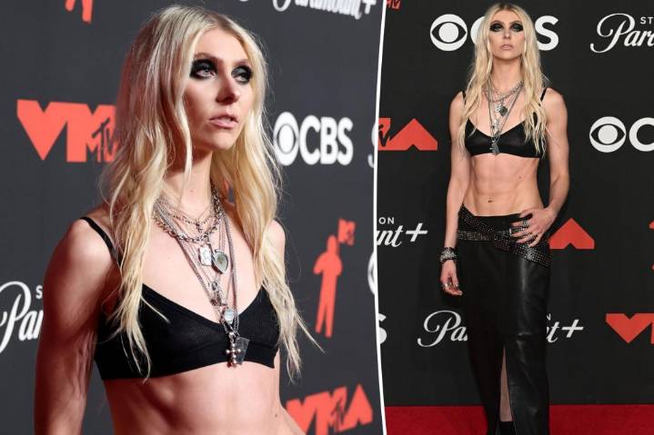 Taylor Momsen flaunts abs on 2025 VMAs red carpet