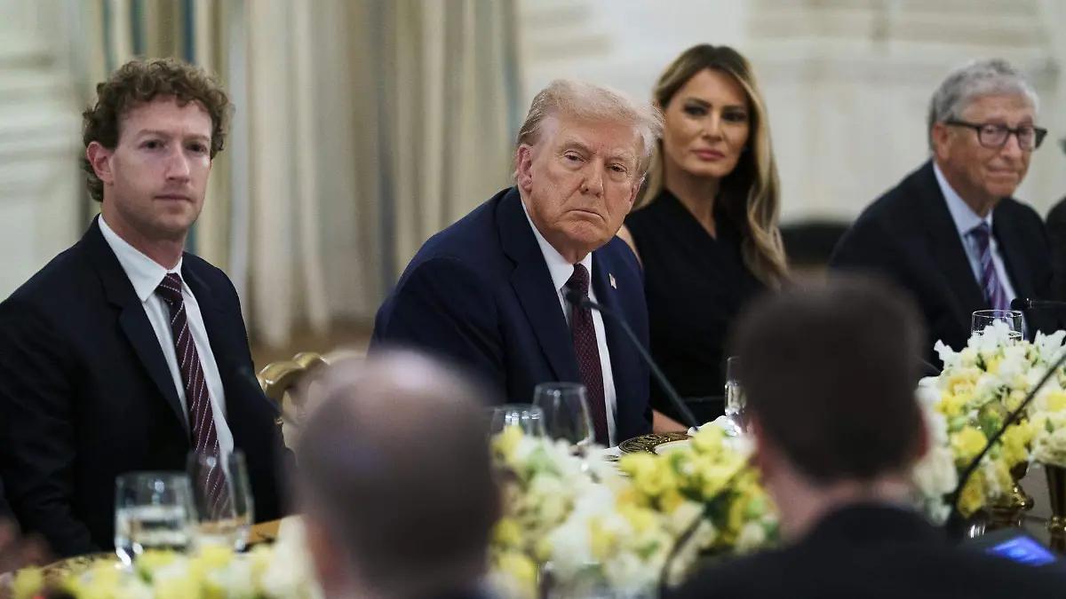 Trump recibe en la Casa Blanca a empresarios de IA; Elon Musk estuvo ausente