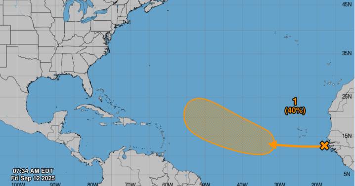 Tropical wave off the coast of Africa could form as it moves over the Atlantic, forecasters say