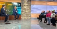 Mackenzie talks tariffs, immigration and protests outside his office