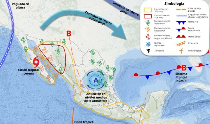 Huracán “Lorena” sobre Baja California Sur