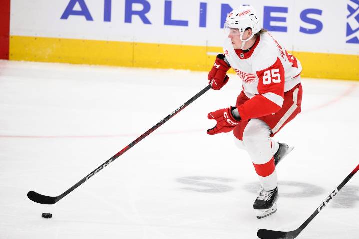 Soderblom, Lombardi stand out in Red Wings’ Red & White game