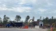 See crews at work to prepare land for future development…