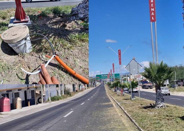 Vandalizan el nuevo alumbrado de El Arenal