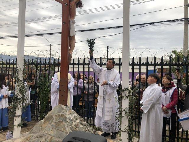 Nueva Imagen de Cristo Crucificado Fue Erigida en Rancagua