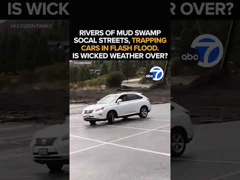 Major mudslide in SoCal mountain community traps cars, closes roads