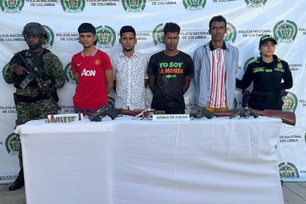 Capturan a cuatro presuntos integrantes del ‘Clan del Golfo’
