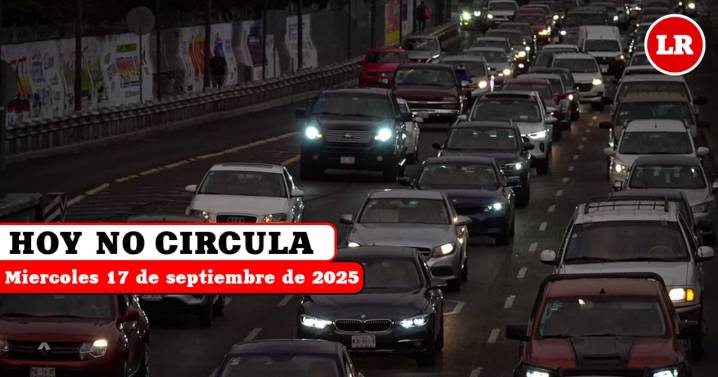 Hoy No Circula 17 de septiembre 2025: qué autos y placas descansan en CDMX y Edomex