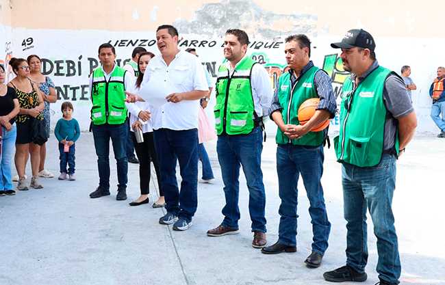 Arranca rehabilitación de cancha al poniente de Saltillo
