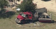 Two Hunt County firefighters injured in rollover crash near Quinlan
