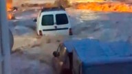 El temporal avanza: coches arrastrados, personas atrapadas y agua en cada rincón del valle del Ebro