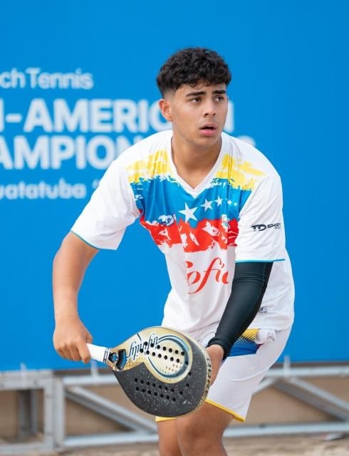 Selección Junior de Beach Tennis de Venezuela avanza a la fase final en el Panamericano de Brasil