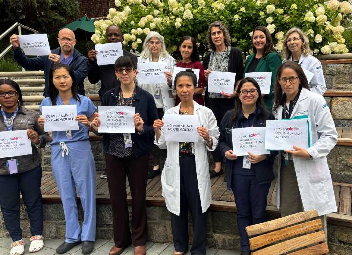 Montefiore healthcare workers unite to stand against gun violence