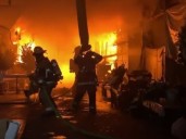 Rímac: desalojo en mercado Uniflor terminó en incendio y disturbios