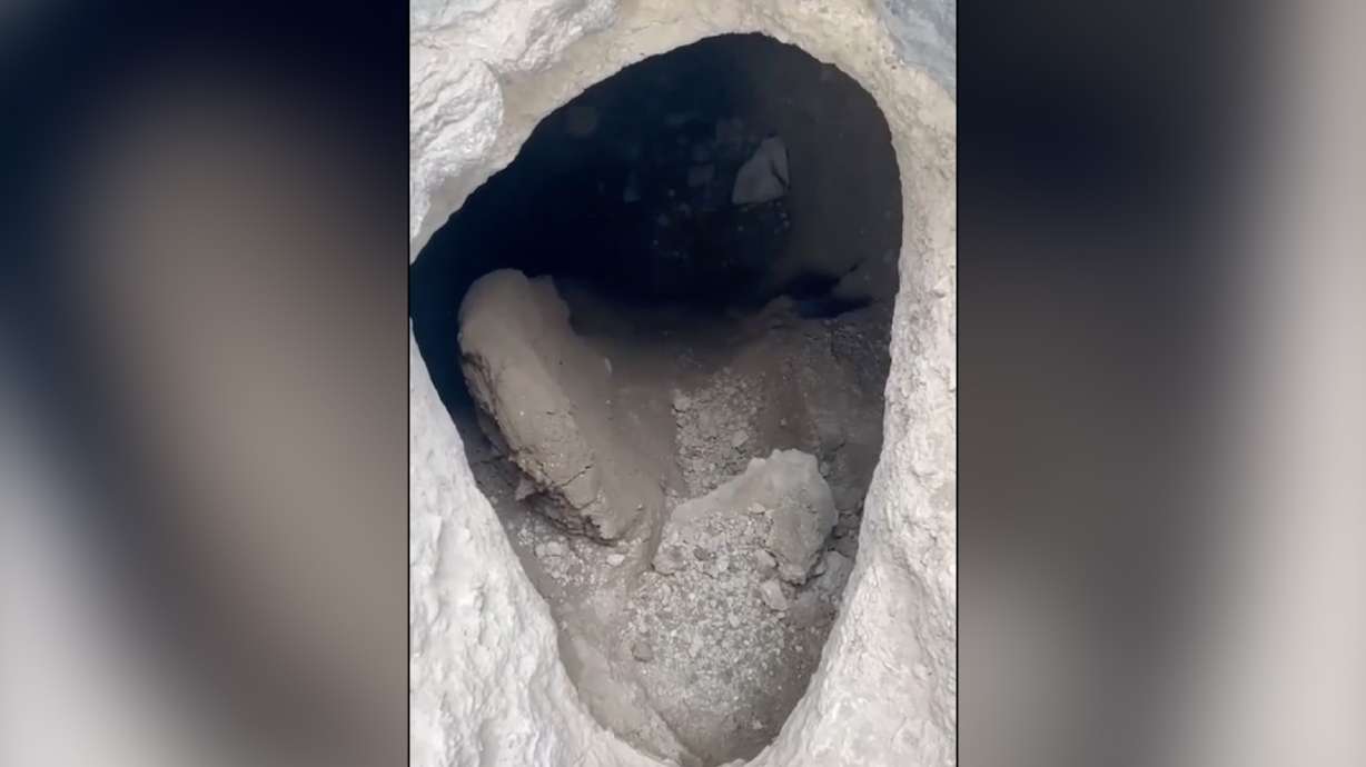 UDOT plans to fill cave allegedly dug by man under I