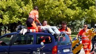 Herido un motorista tras chocar contra un coche en Valladolid