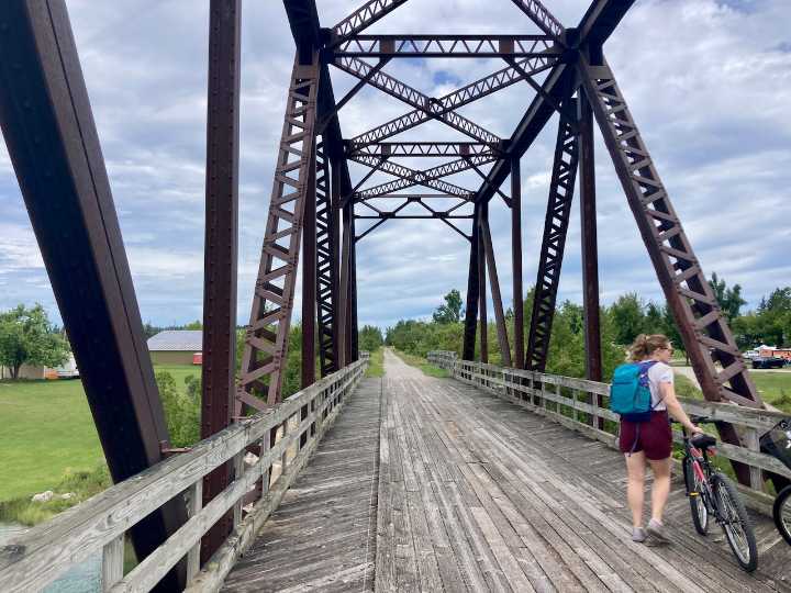Slice of 70-mile trail connects waterfront campground to Lake Huron destination