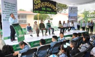 Juan Manuel Navarro encabeza arranque de obra en primaria de San José del Barro