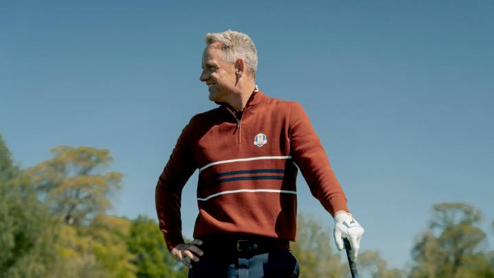 Ryder Cup Team Europe Captain Luke Donald on Loro Piana Uniforms