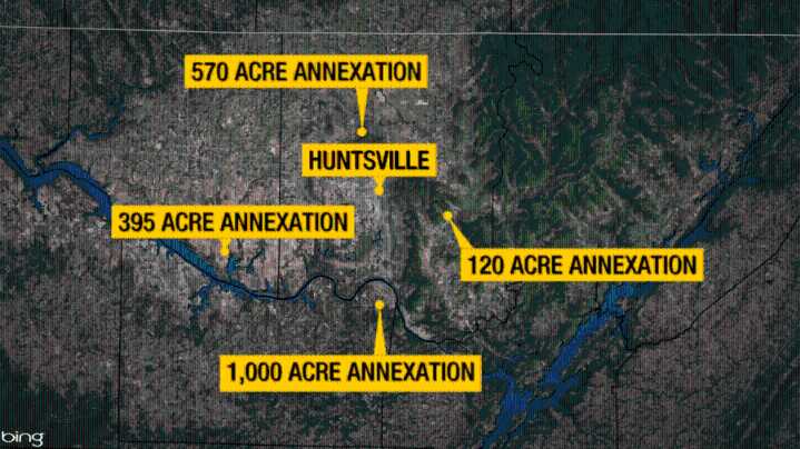Huntsville annexes over 2,000 acres of land in 2025