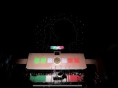 Crean con drones silueta de Claudia Sheinbaum en Grito de Gómez Palacio