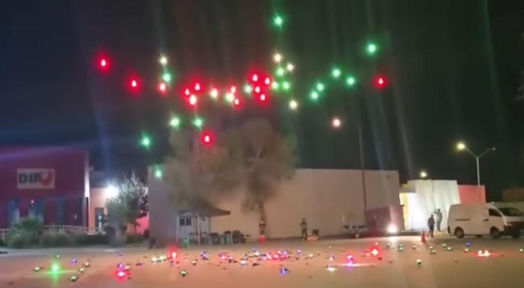 Colapsa espectáculo de drones en Piedras Negras durante Fiestas Patrias