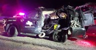 State trooper’s patrol car hit by truck in late-night Lampasas County crash