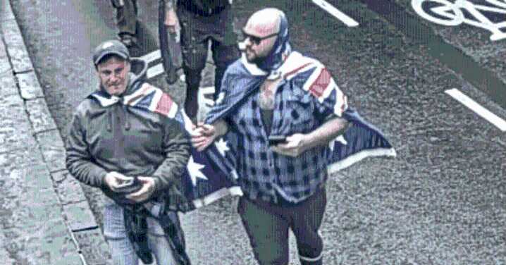 Men sought after police officer hit with bottle at Melbourne protest