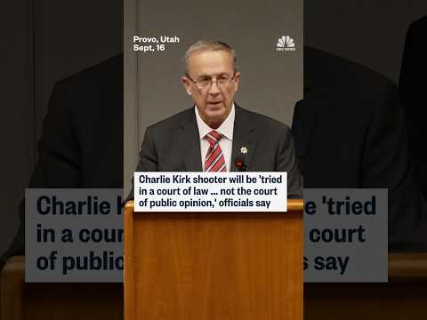 Charlie Kirk shooter will be 'tried in a court of law ... not the court of public opinion'